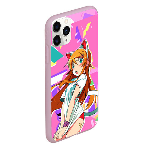 Чехол iPhone 11 Pro матовый Kirino Kousaka / 3D-Розовый – фото 2