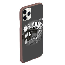 Чехол iPhone 11 Pro матовый CUPHEAD, цвет: 3D-коричневый — фото 2