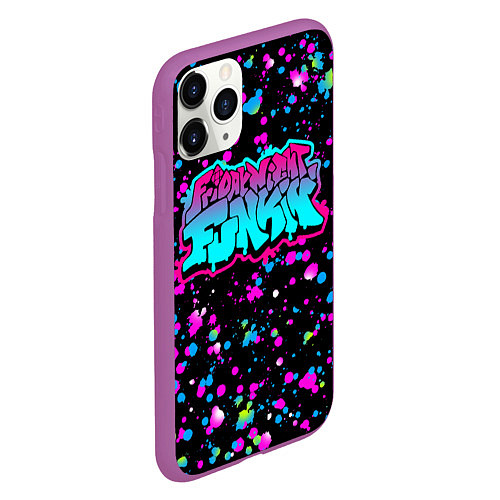 Чехол iPhone 11 Pro матовый FRIDAY NIGHT FUNKIN NEON / 3D-Фиолетовый – фото 2