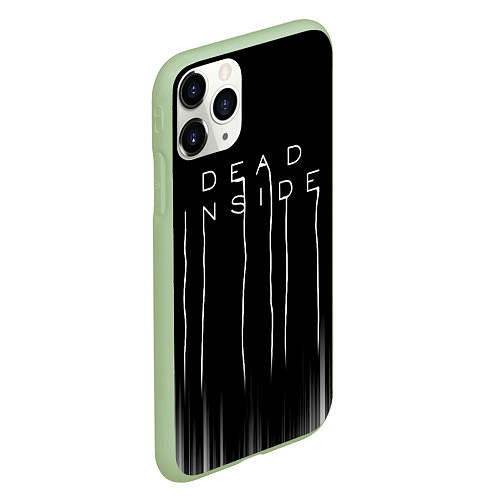 Чехол iPhone 11 Pro матовый DEAD INSIDE DEATH STRANDING / 3D-Салатовый – фото 2