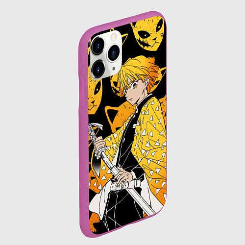 Чехол iPhone 11 Pro матовый ЗЕНИТЦУ КЛИНОК РАССЕКАЮЩИЙ / 3D-Фиолетовый – фото 2