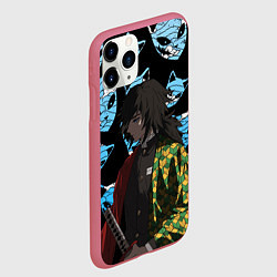 Чехол iPhone 11 Pro матовый ГИО ТОМИОКА КЛИНОК, цвет: 3D-малиновый — фото 2