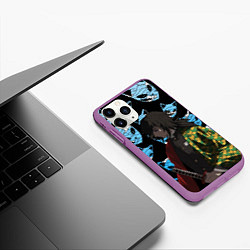 Чехол iPhone 11 Pro матовый ГИО ТОМИОКА КЛИНОК, цвет: 3D-фиолетовый — фото 2