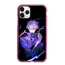 Чехол iPhone 11 Pro матовый JUJUTSU KAISEN, цвет: 3D-малиновый