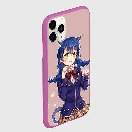 Чехол iPhone 11 Pro матовый Повар боец Сома / 3D-Фиолетовый – фото 2