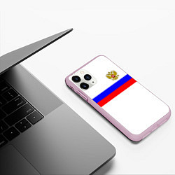 Чехол iPhone 11 Pro матовый СБОРНАЯ РОССИИ 2021, цвет: 3D-розовый — фото 2