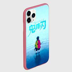Чехол iPhone 11 Pro матовый Гию Томиока Kimetsu no Yaiba, цвет: 3D-малиновый — фото 2