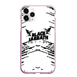 Чехол iPhone 11 Pro матовый Black sabbath, цвет: 3D-розовый