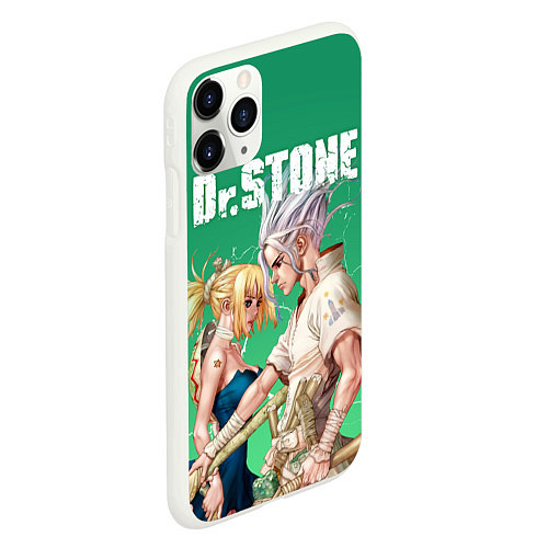 Чехол iPhone 11 Pro матовый Dr Stone / 3D-Белый – фото 2