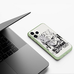 Чехол iPhone 11 Pro матовый Dr Stone Senkuu, цвет: 3D-салатовый — фото 2