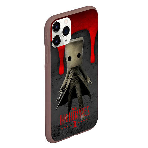 Чехол iPhone 11 Pro матовый Little Nightmares 2 кровь / 3D-Коричневый – фото 2