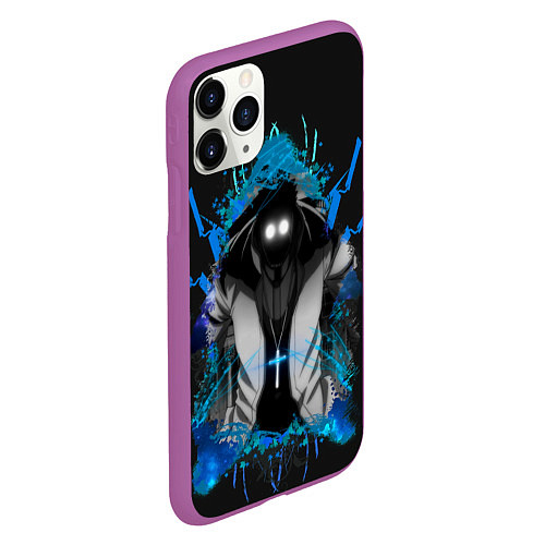 Чехол iPhone 11 Pro матовый Hellsing Alexander Anderson / 3D-Фиолетовый – фото 2