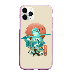 Чехол iPhone 11 Pro матовый Demon Slayer Tanjiro