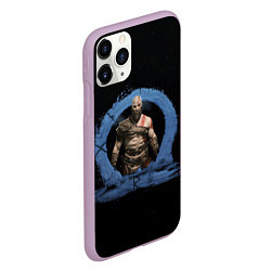 Чехол iPhone 11 Pro матовый God of war Ragnarok, цвет: 3D-сиреневый — фото 2