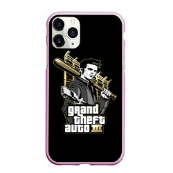 Чехол iPhone 11 Pro матовый Клод GTA 3, цвет: 3D-розовый