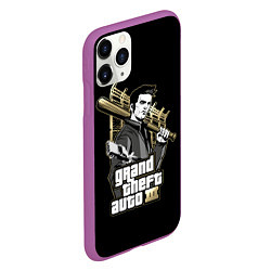 Чехол iPhone 11 Pro матовый Клод GTA 3, цвет: 3D-фиолетовый — фото 2