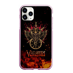 Чехол iPhone 11 Pro матовый Valheim символ черепа