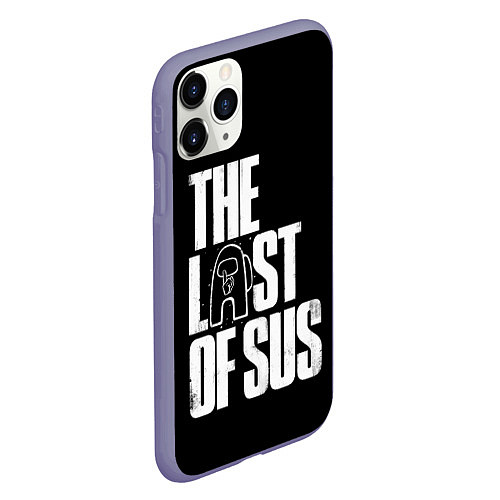 Чехол iPhone 11 Pro матовый Among Us The Last Of Us / 3D-Серый – фото 2