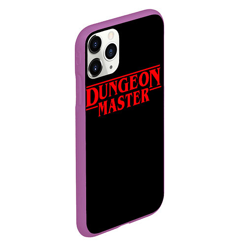 Чехол iPhone 11 Pro матовый Stranger Dungeon Master / 3D-Фиолетовый – фото 2