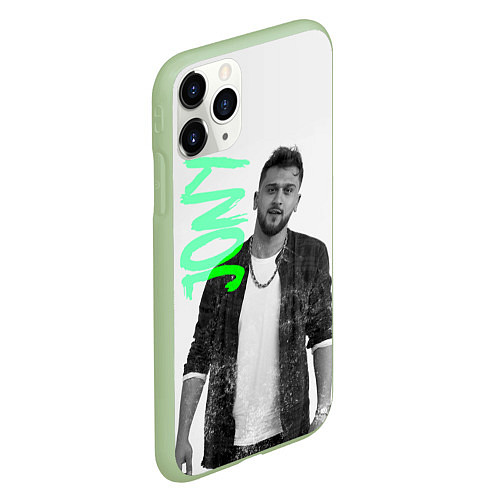 Чехол iPhone 11 Pro матовый Jony music / 3D-Салатовый – фото 2