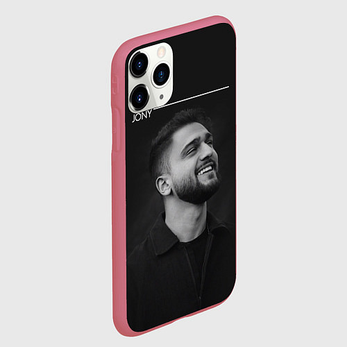 Чехол iPhone 11 Pro матовый Jony / 3D-Малиновый – фото 2