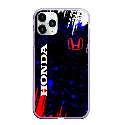 Чехол iPhone 11 Pro матовый HONDA, цвет: 3D-светло-сиреневый