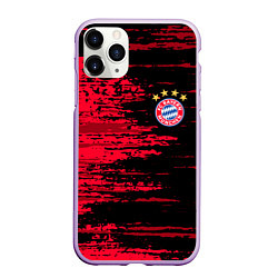 Чехол iPhone 11 Pro матовый BAYERN MUNCHEN, цвет: 3D-сиреневый