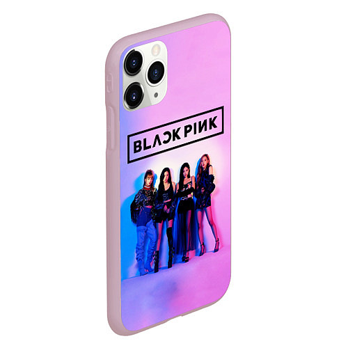 Чехол iPhone 11 Pro матовый BLACKPINK / 3D-Розовый – фото 2