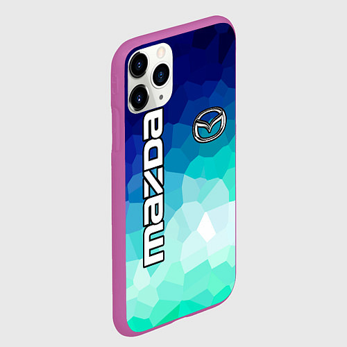 Чехол iPhone 11 Pro матовый Mazda Motor / 3D-Фиолетовый – фото 2