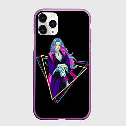 Чехол iPhone 11 Pro матовый BLEACH - Рангику Мацумото, цвет: 3D-фиолетовый