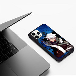 Чехол iPhone 11 Pro матовый Тосиро Хицугая Блич, цвет: 3D-черный — фото 2
