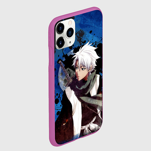 Чехол iPhone 11 Pro матовый Тосиро Хицугая Блич / 3D-Фиолетовый – фото 2