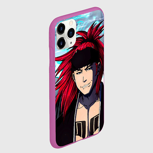 Чехол iPhone 11 Pro матовый Рэндзи Абараи Блич / 3D-Фиолетовый – фото 2