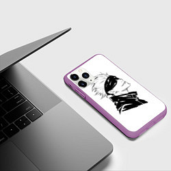 Чехол iPhone 11 Pro матовый Smile Jujutsu kai, цвет: 3D-фиолетовый — фото 2