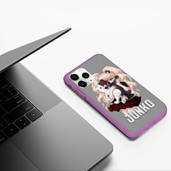 Чехол iPhone 11 Pro матовый MONOKUMA JUNKO, цвет: 3D-фиолетовый — фото 2