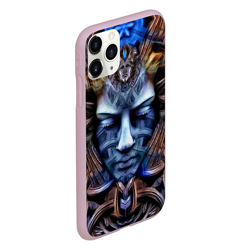 Чехол iPhone 11 Pro матовый MEGABUDDA / 3D-Розовый – фото 2