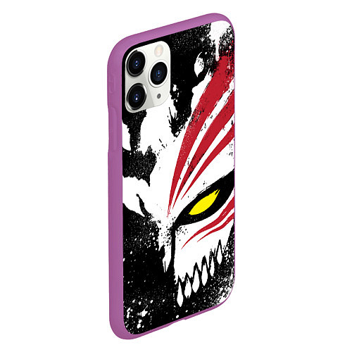 Чехол iPhone 11 Pro матовый БЛИЧ МАСКА BLEACH / 3D-Фиолетовый – фото 2