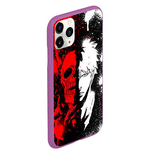 Чехол iPhone 11 Pro матовый ИЧИГО БЛИЧ ICHIGO BLEACH / 3D-Фиолетовый – фото 2