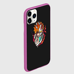 Чехол iPhone 11 Pro матовый Ичиго Маска от ковида, цвет: 3D-фиолетовый — фото 2