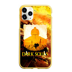 Чехол iPhone 11 Pro матовый DARKSOULS SKULL&MAGIC, цвет: 3D-желтый
