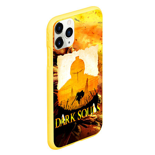 Чехол iPhone 11 Pro матовый DARKSOULS SKULL&MAGIC / 3D-Желтый – фото 2