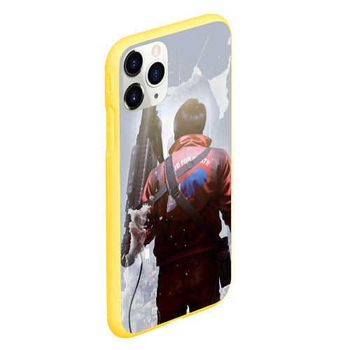 Чехол iPhone 11 Pro матовый Akira / 3D-Желтый – фото 2