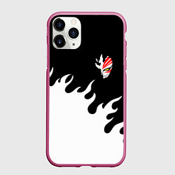 Чехол iPhone 11 Pro матовый BLEACH FIRE БЛИЧ ОГОНЬ, цвет: 3D-малиновый