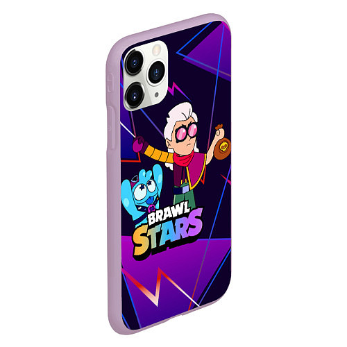 Чехол iPhone 11 Pro матовый Сквик Squeak и Белль Belle / 3D-Сиреневый – фото 2