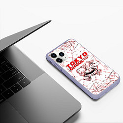 Чехол iPhone 11 Pro матовый Tokyo - ghoul, цвет: 3D-светло-сиреневый — фото 2