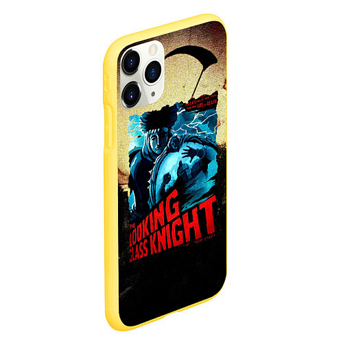 Чехол iPhone 11 Pro матовый Darksouls : glass knight / 3D-Желтый – фото 2