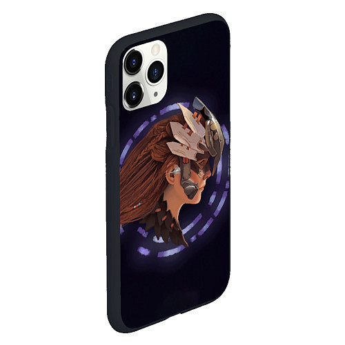 Чехол iPhone 11 Pro матовый Cyber Eloy / 3D-Черный – фото 2