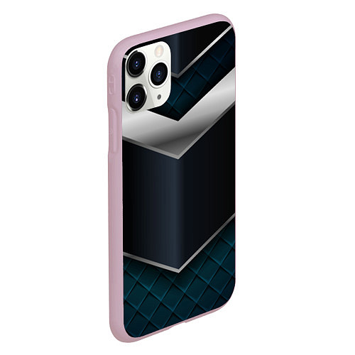 Чехол iPhone 11 Pro матовый 3D dark metal / 3D-Розовый – фото 2