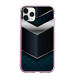 Чехол iPhone 11 Pro матовый 3D dark metal