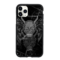 Чехол iPhone 11 Pro матовый The devil is inside, цвет: 3D-черный
